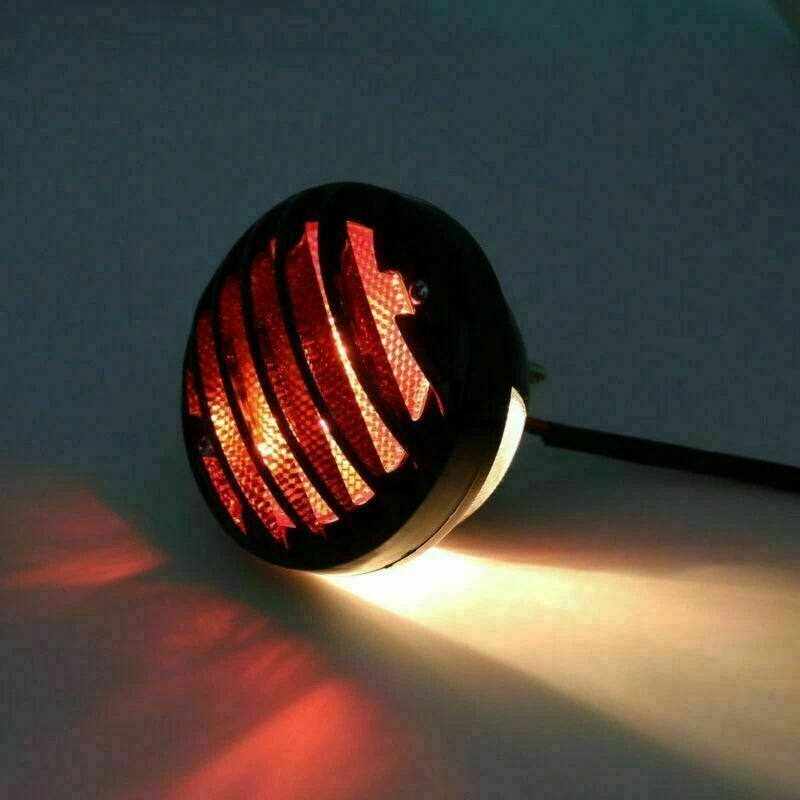 Round Motorcycle Tail Brake Light for Bobber Chopper (T9)