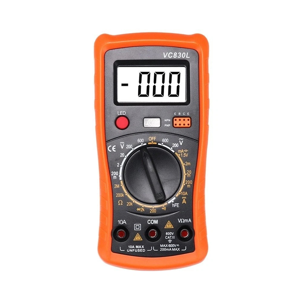 A830L Digital Multimeter with White LED Backlight