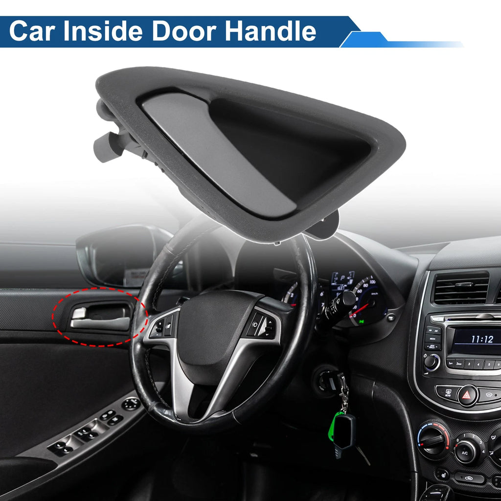 Front Passenger Side Interior Door Handle for Chevrolet Sail (2010–2014) Gray Chrome