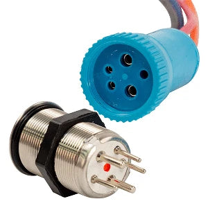 22mm Push Button Switch for Bluewater (LED, Off/On/On)