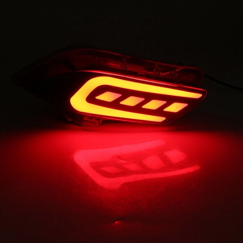 2X LED Rear Bumper Lamps for Toyota Vios (2016–2017)