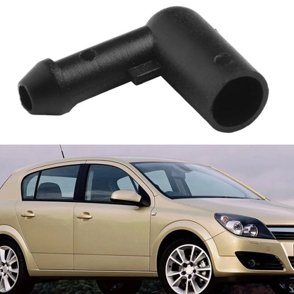 Plastic Windscreen Washer Hose 1 PC 13171805 Bend Black Connector