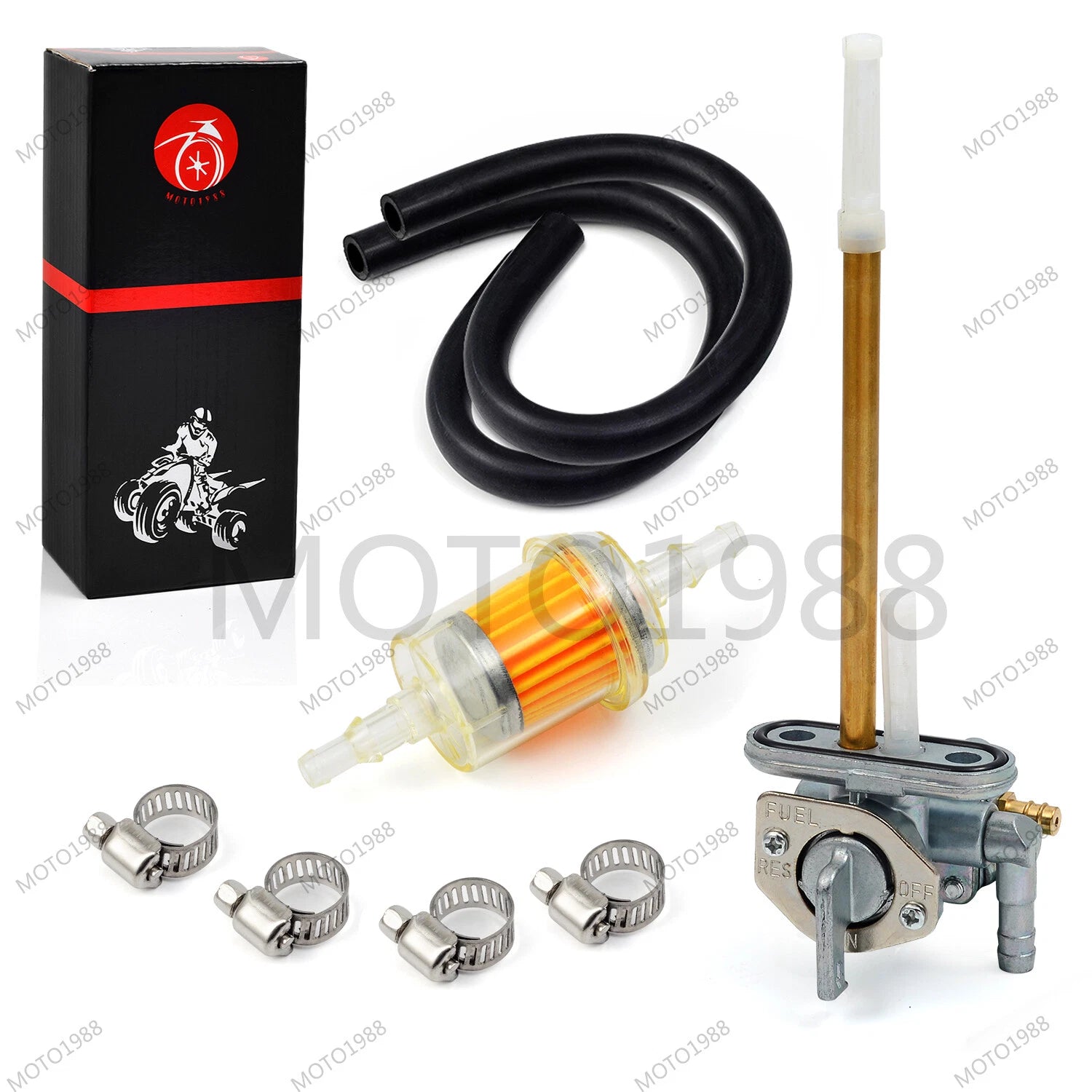 Petcock Fuel Tank Switch Valve Assembly for Kawasaki KLR650 (1987–2018)