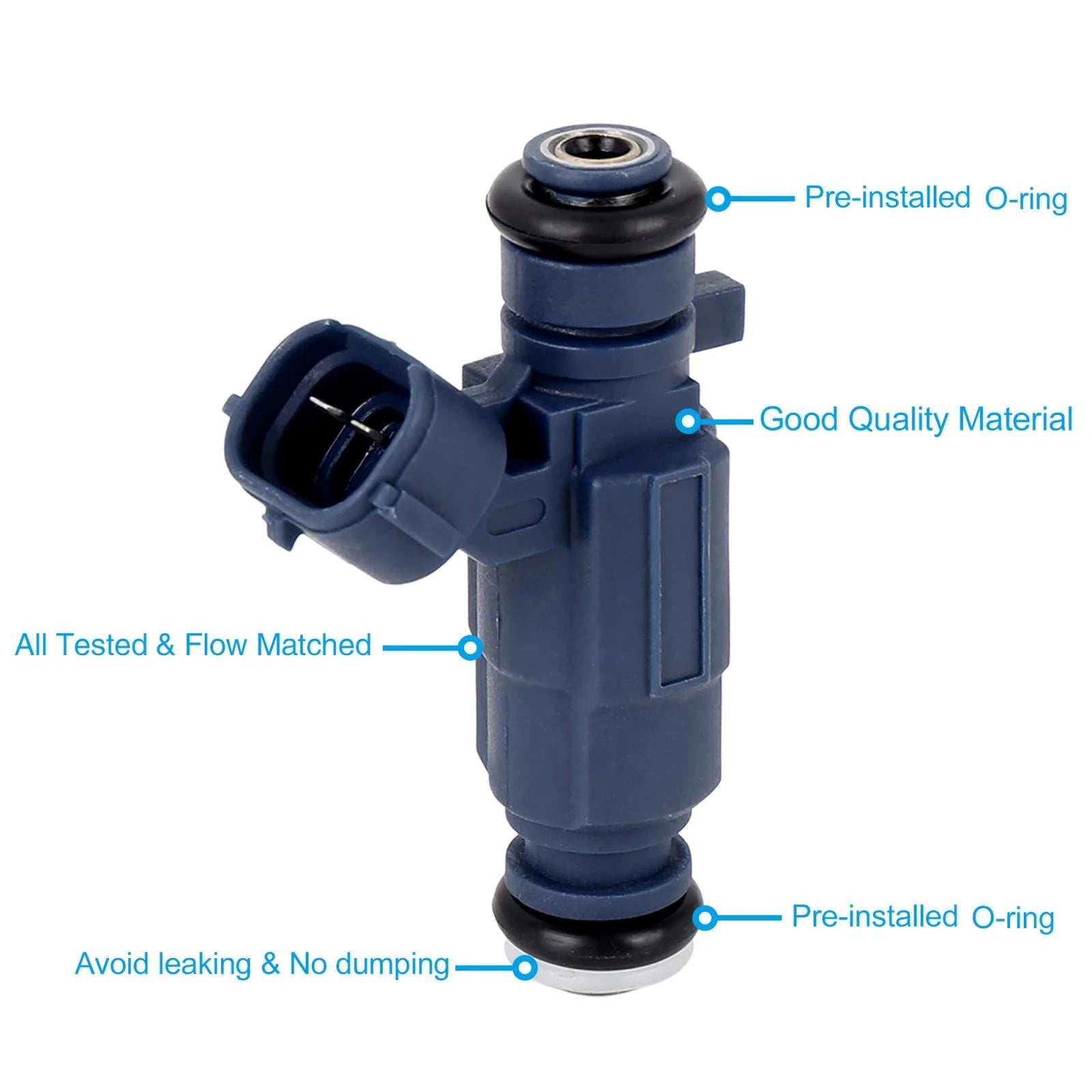 Fuel Injector Set 4PCS Replacement for Hyundai i30 Elantra (2007–2015)