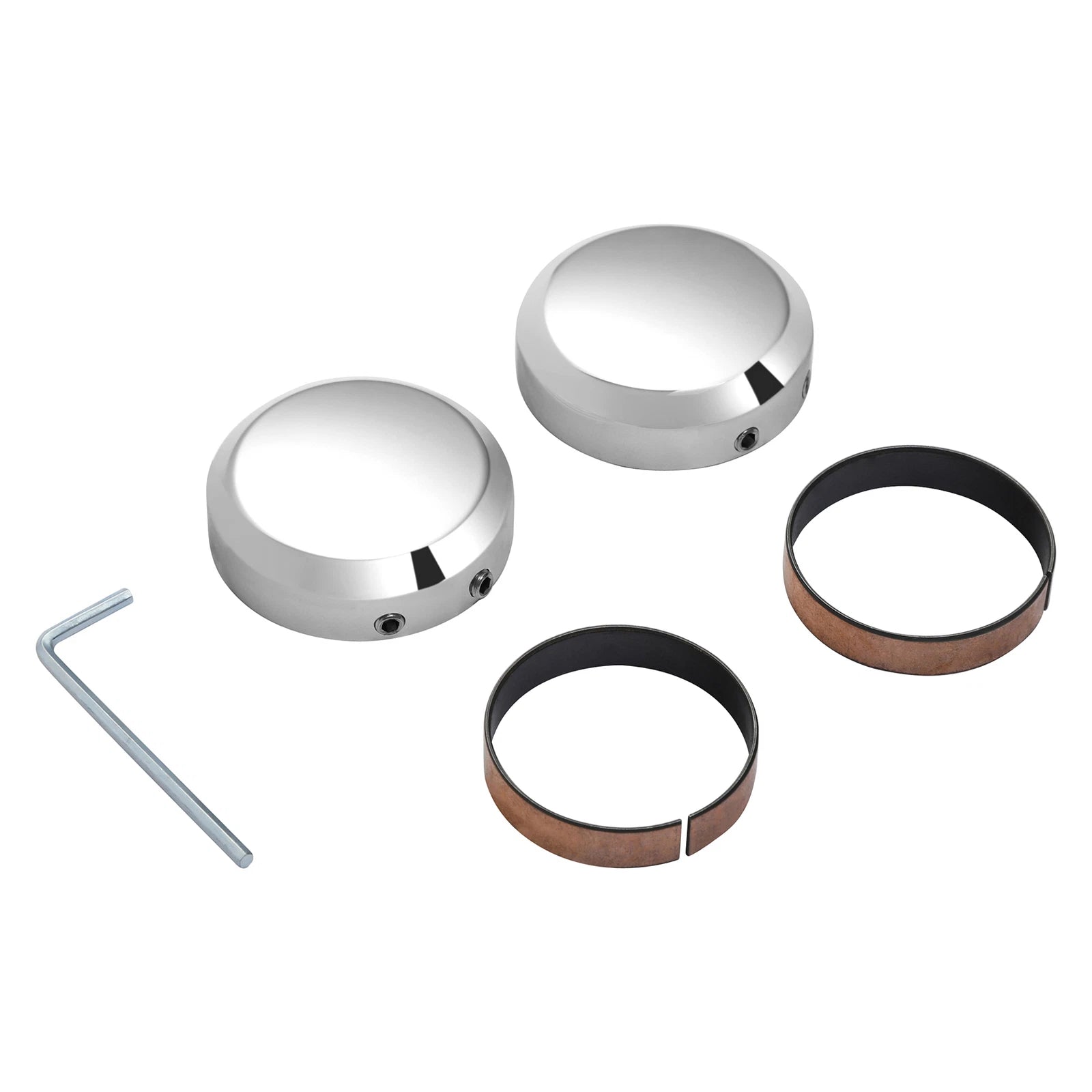 Front Fork Stem Upper Nut Covers for Harley Softail Dyna (2009–2020)