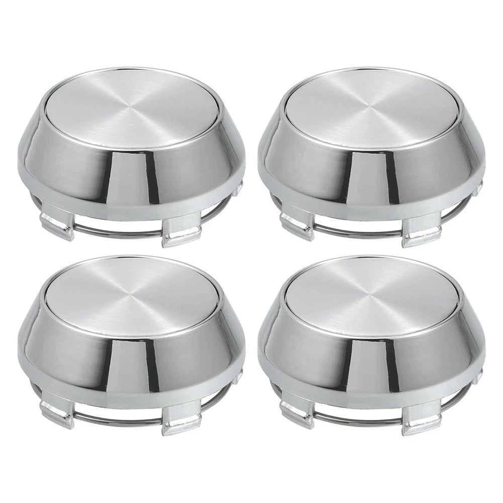 Set of 4 Chrome Hub Caps for Car Wheel 60mm