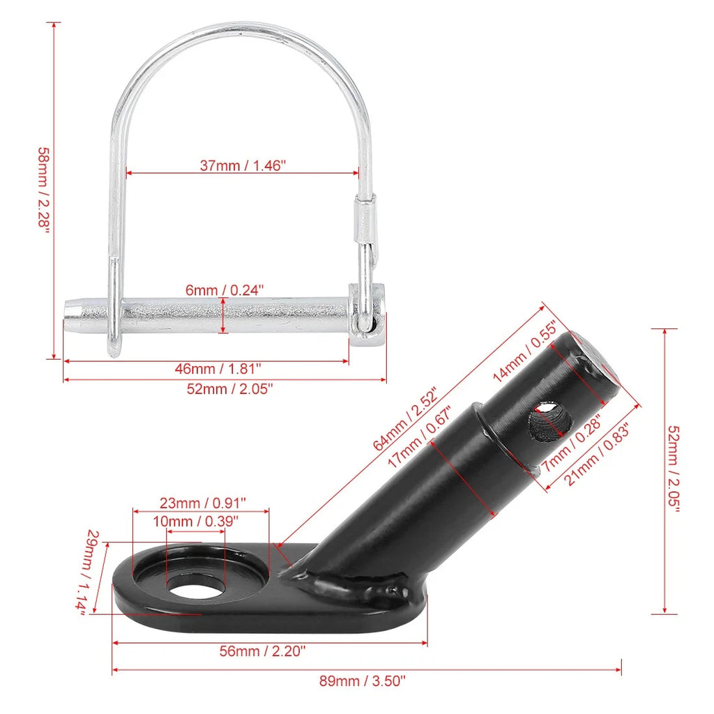 Bike Trailer Hitch Connector Replacement for Universal Bicycle Trailers (Fits)