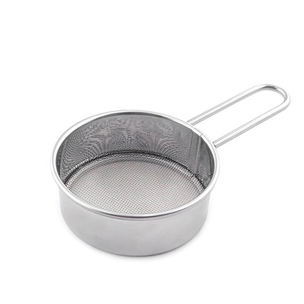 Stainless Steel Flour Sieve Hand-Held Mesh Screen Filter for Baking