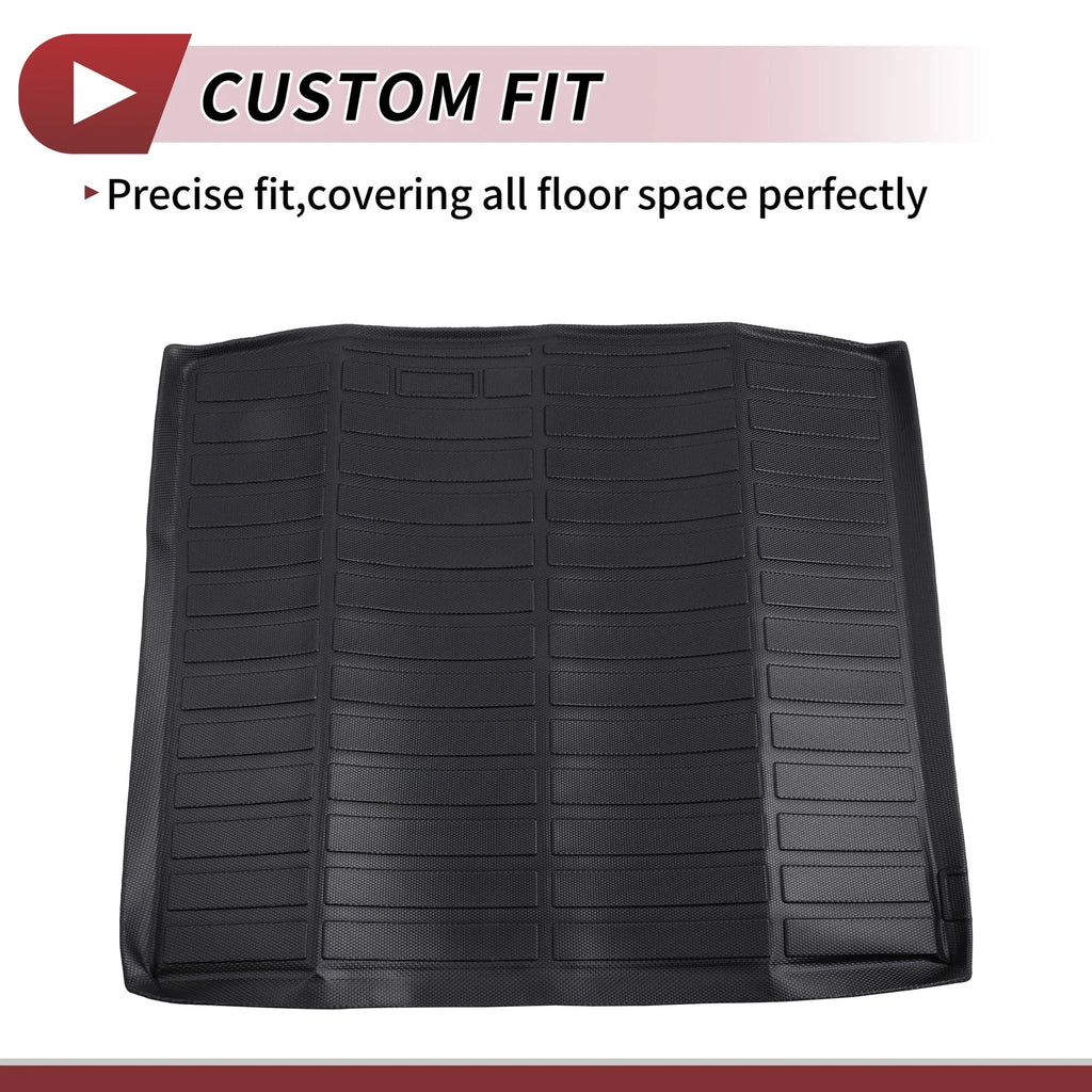 Cargo Liner Rear Trunk Mat for Audi Q3 (2019–2025) Long TPE Black Grid
