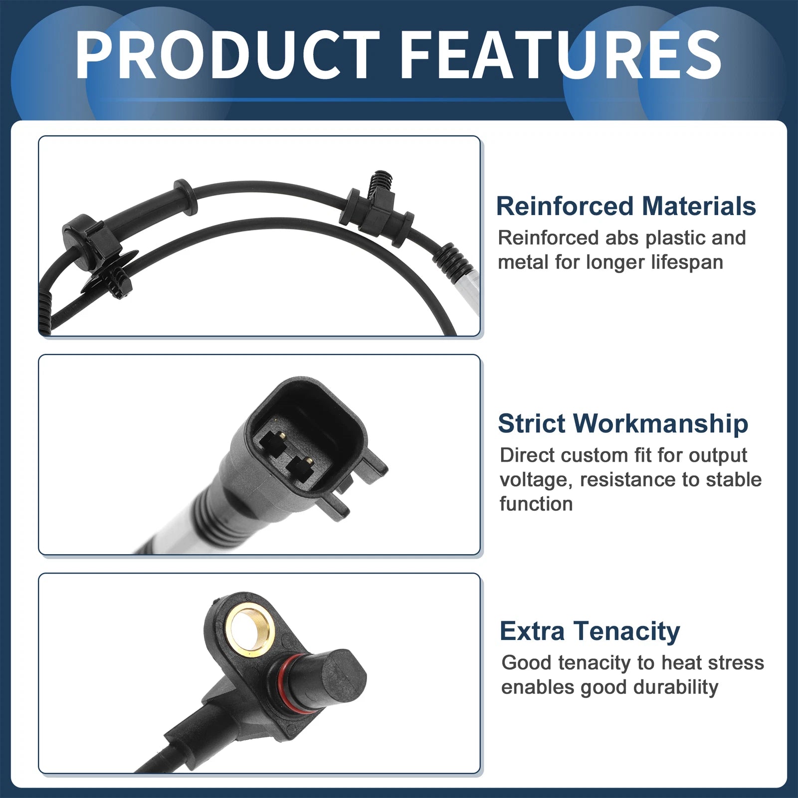 ABS Wheel Speed Sensor Replacement for Dodge Ram 1500 Pickup 4WD (2019–2023)