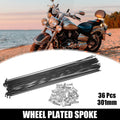 14G 301mm Bicycle Spokes Kit with Nipples for Most Bikes (1–2mm)