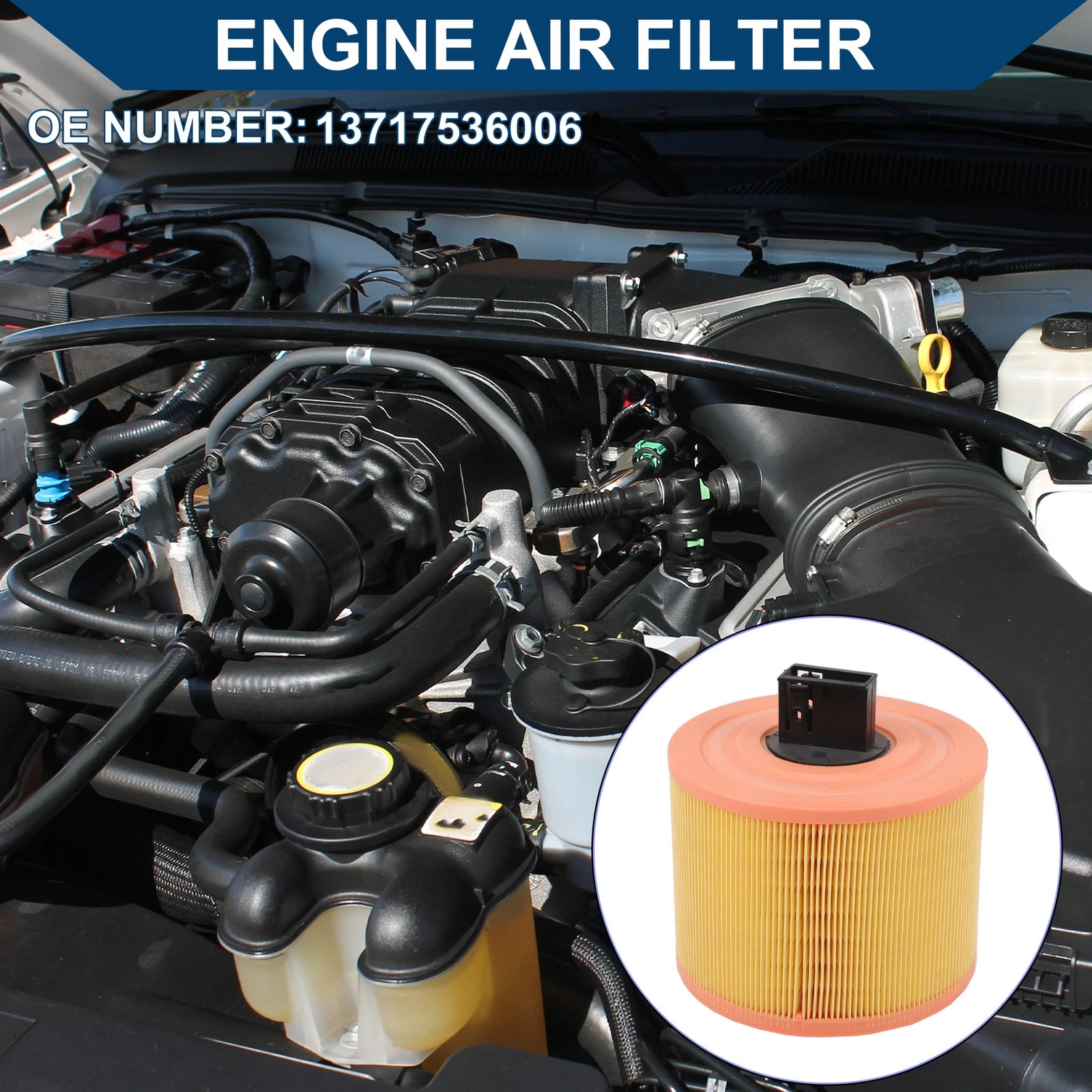 Car Engine Air Filter No. 13717536006 for BMW 325i E90 (2009–2011)