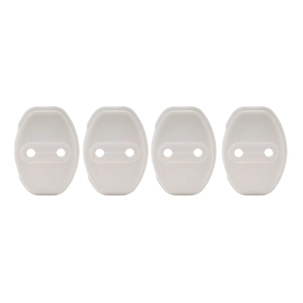 White Car Door Lock Protective Cover for Audi A3 A4 TT S3 S4 VW Golf Passat (2010–2023)