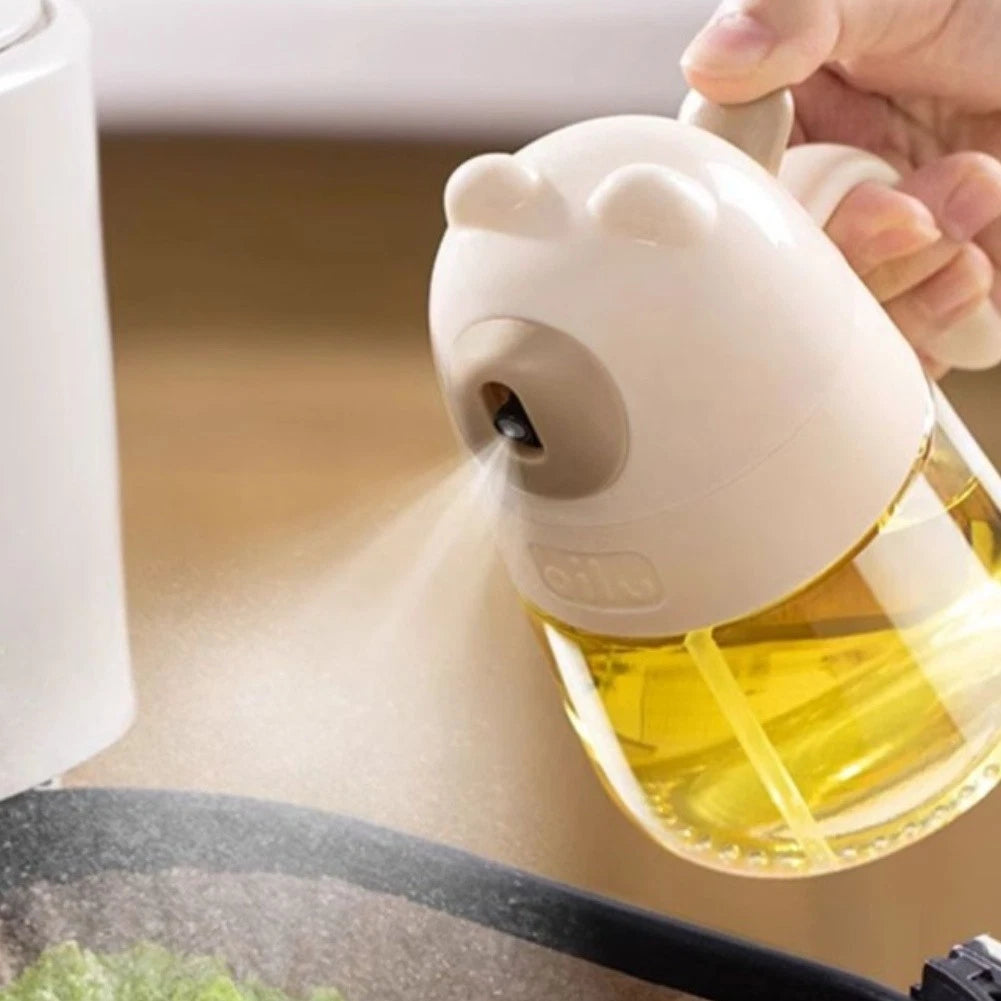 Air Fryer Oil Sprayer Glass Bottle with Press Mist Function