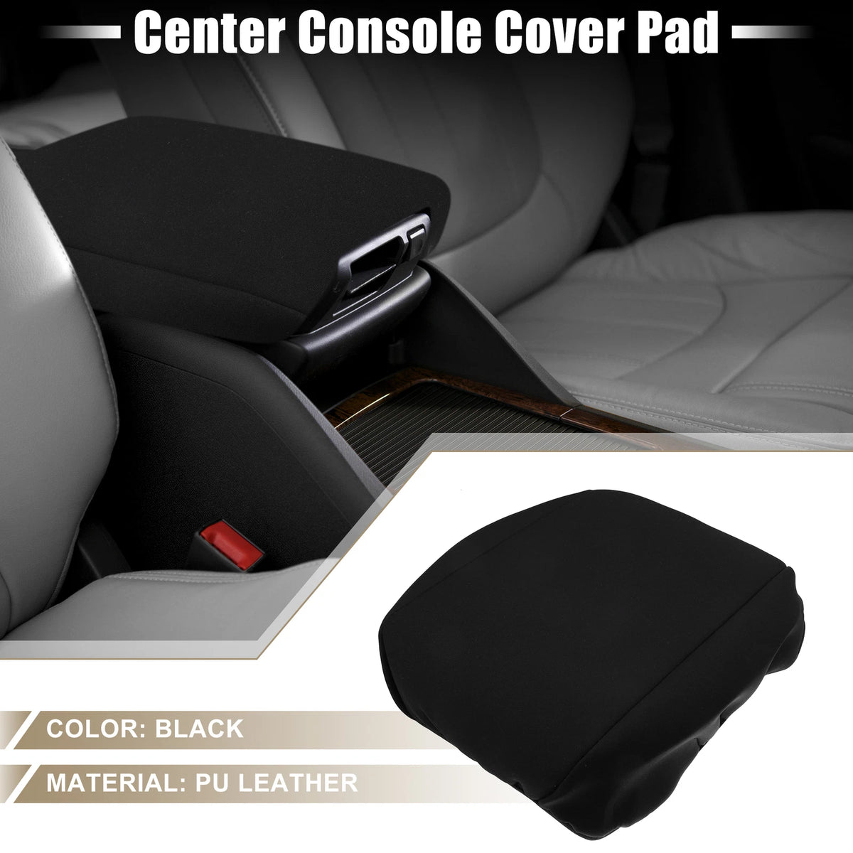 Center Console Pad Armrest Cover for Jeep Wrangler JL/JLU (2018–2023)