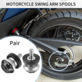 Motorbike Swingarm Spool 10mm CNC Slider for Stand Silver for (2010–2019)