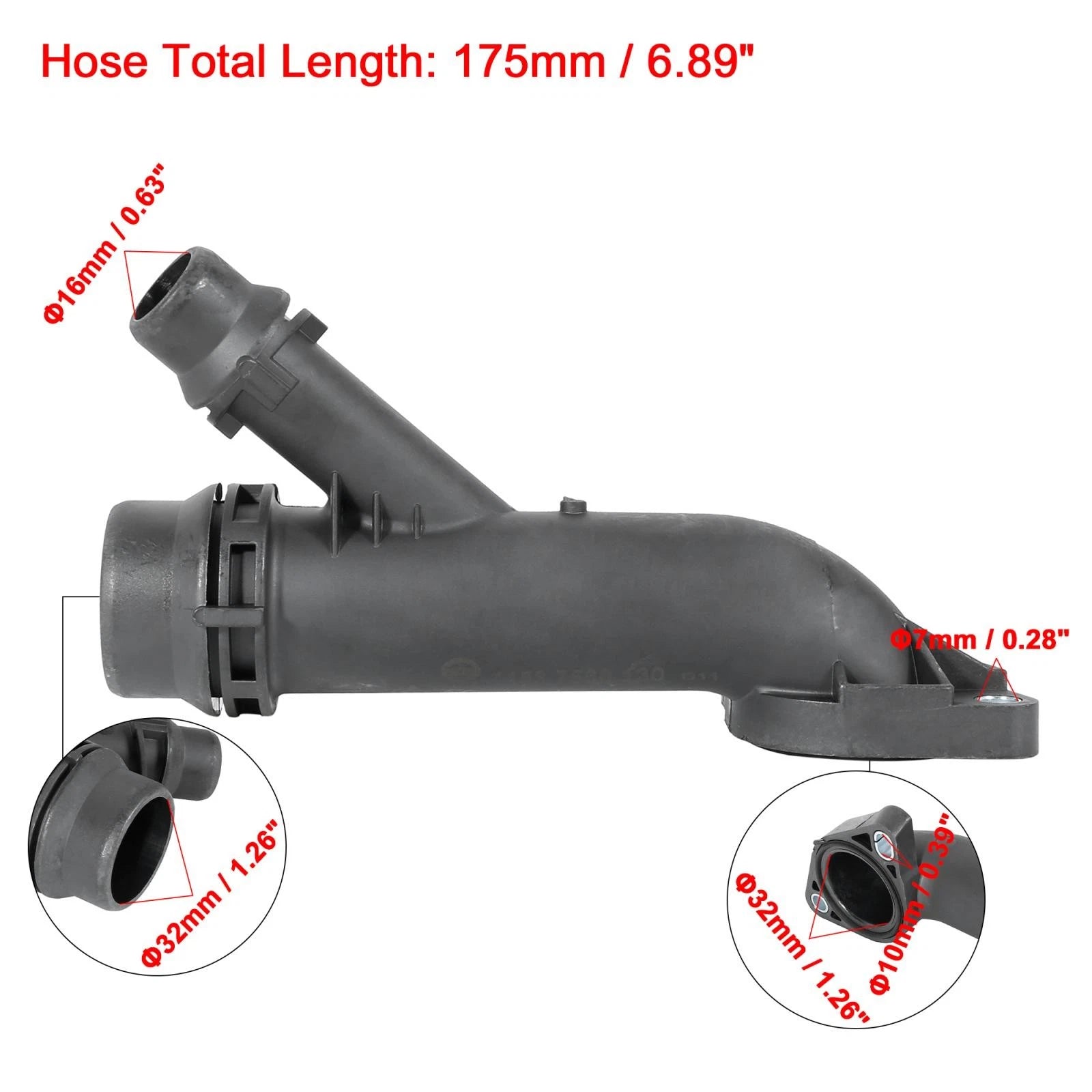 Coolant Hose Pipe Replacement for BMW 3 Series (2006–2019)