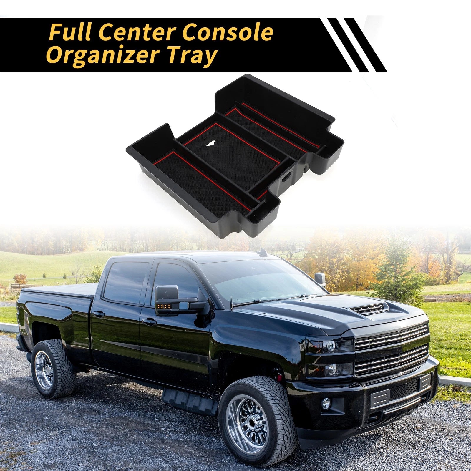 Center Console Organizer Tray Replacement for Chevy Silverado GMC Sierra (2014–2018)