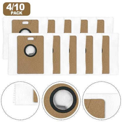 Dust Bag Replacement for Narwal Freo S Robot Vacuum Cleaner (Pack of 4)