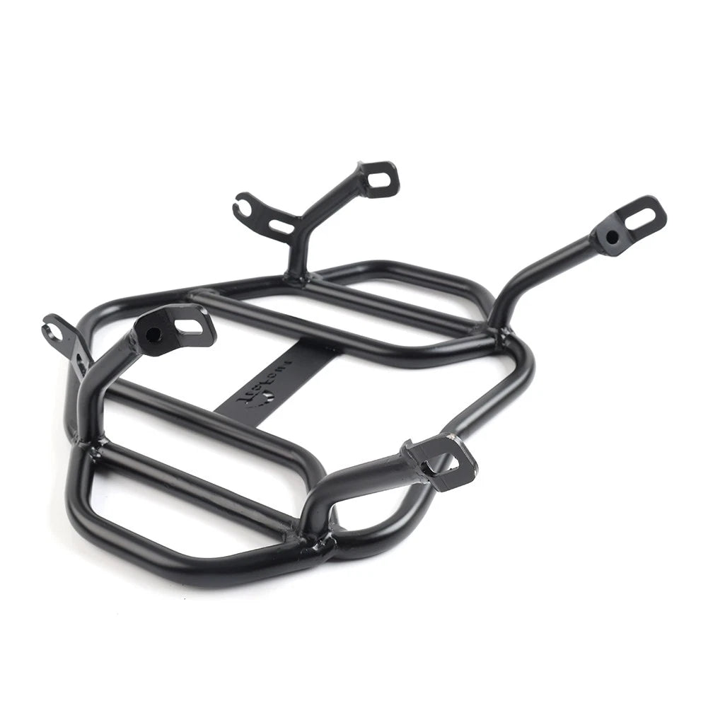 1x Black Iron Rear Luggage Rack for Suzuki DR650 (1996–2023)