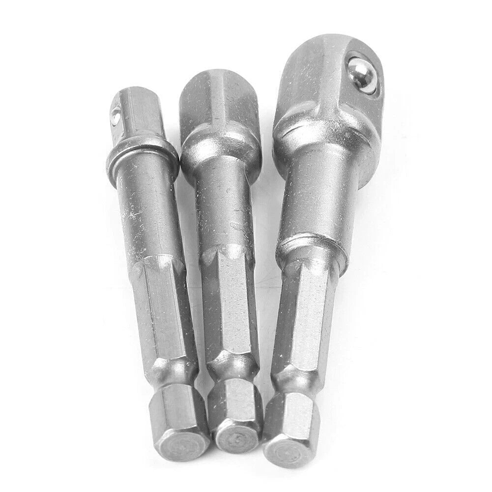3X Socket Adapter Set for Impact Driver Drill Bits (65/67/73mm)