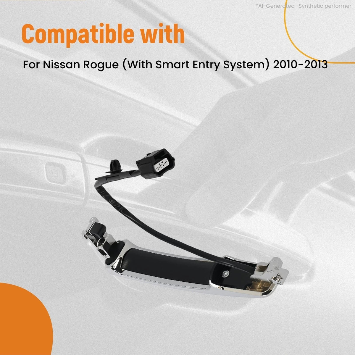 Exterior Door Handle Front Left for Nissan Rogue (2010–2013) 80640CZ31A