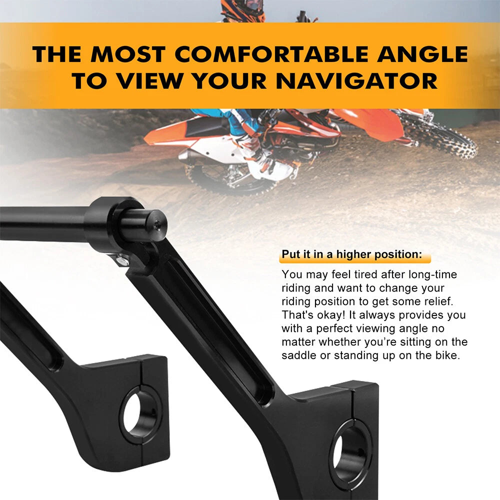 Handlebar Extender Mount GPS Holder Bracket for Suzuki RMZ RMX 250 (22mm)