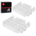 2 Radiator Louvers Guards White 14037-1310-RZ for Kawasaki KX125 KX250 (1997–2004)