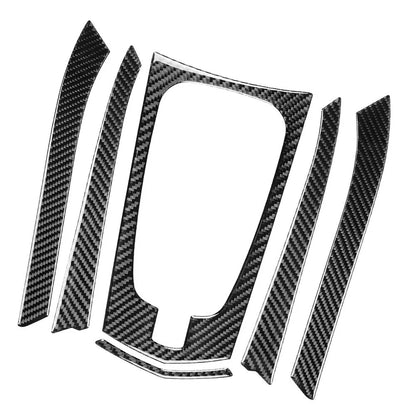 Black Carbon Fiber Gear Shift Frame Trim Cover for Cadillac CTS (2008–2013)