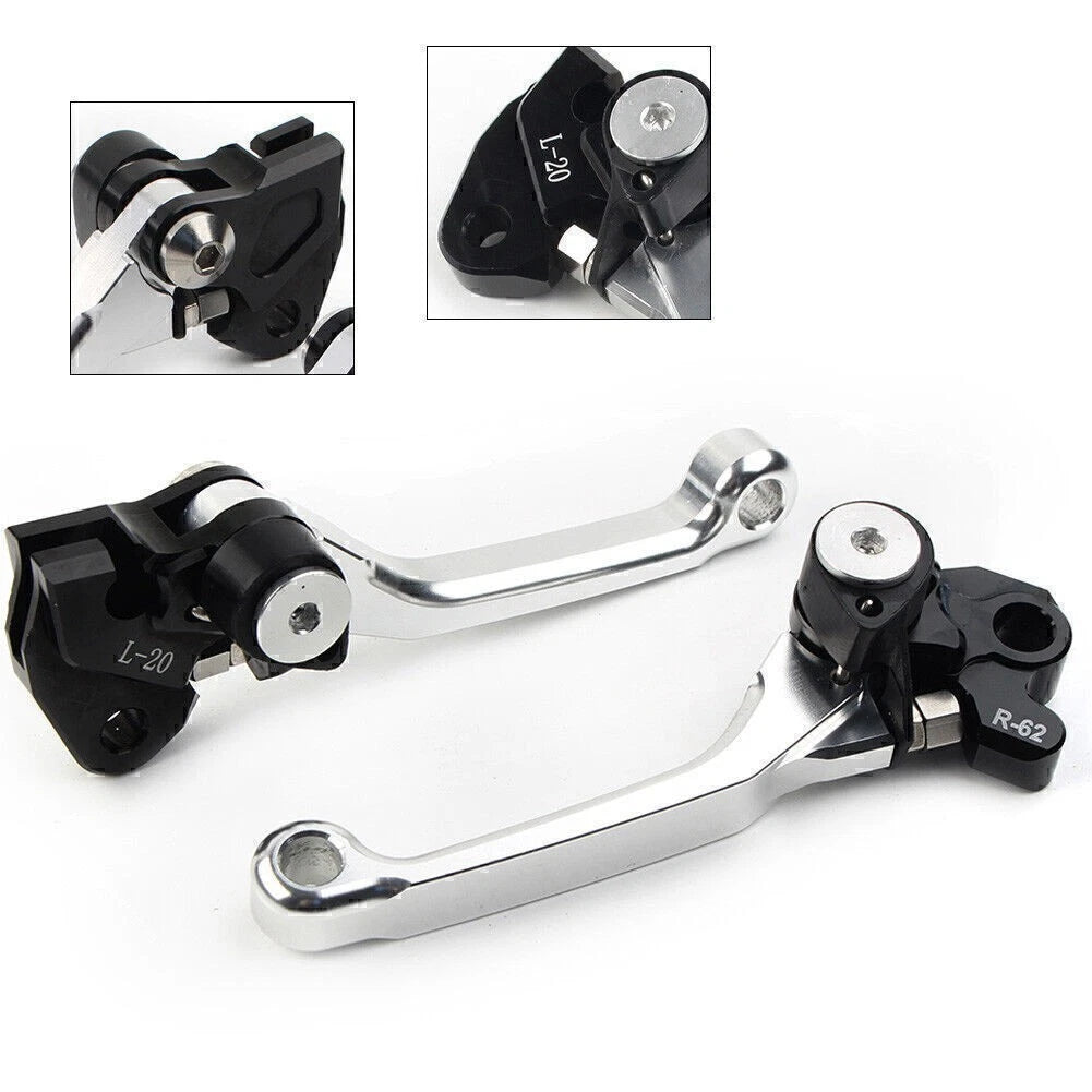 Brake Clutch Levers Handle for Suzuki RMZ450 (2005–2022) SILVER