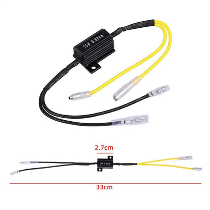 4X LED Mini Turn Signal Resistors for Motorcycle 6.8Ohm 25W