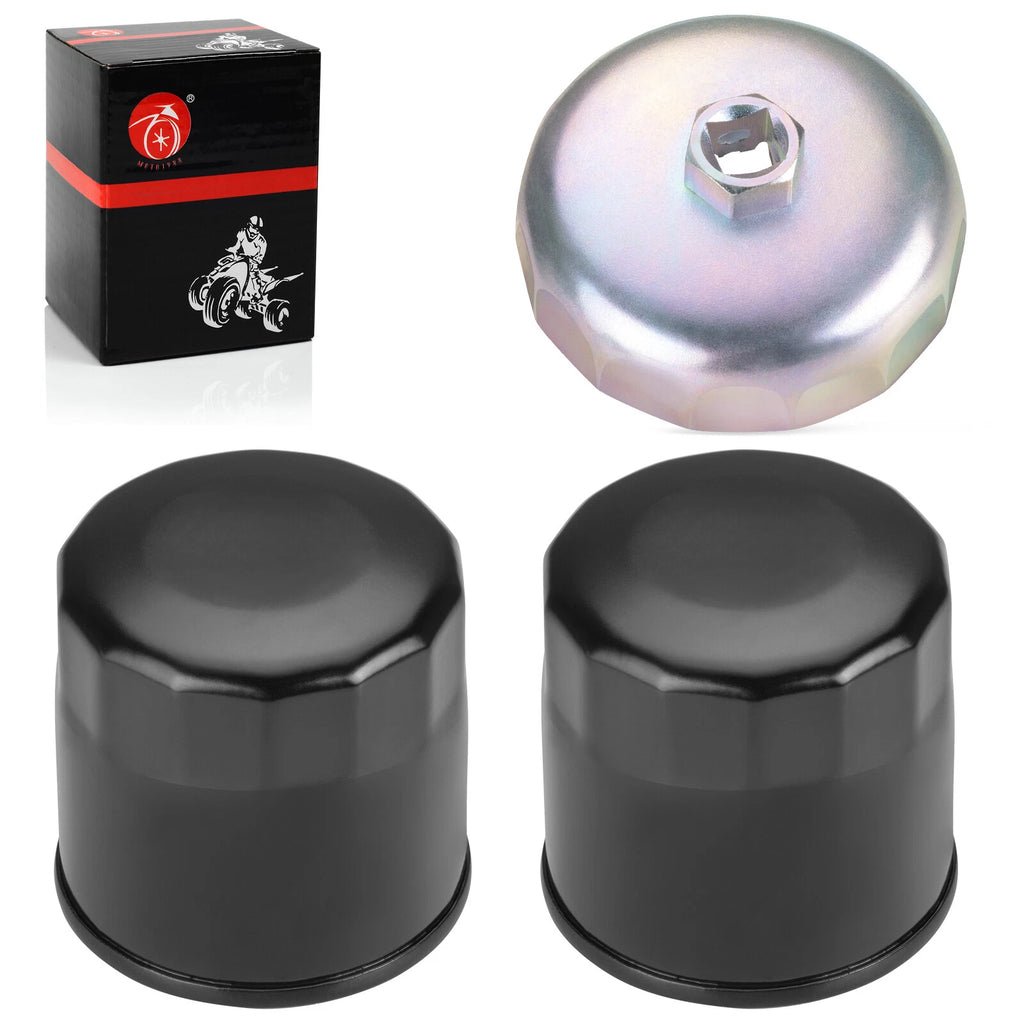 2 Pack Oil Filter w/Tool for Honda Gold Wing 1800 GL1800 (2001–2020)