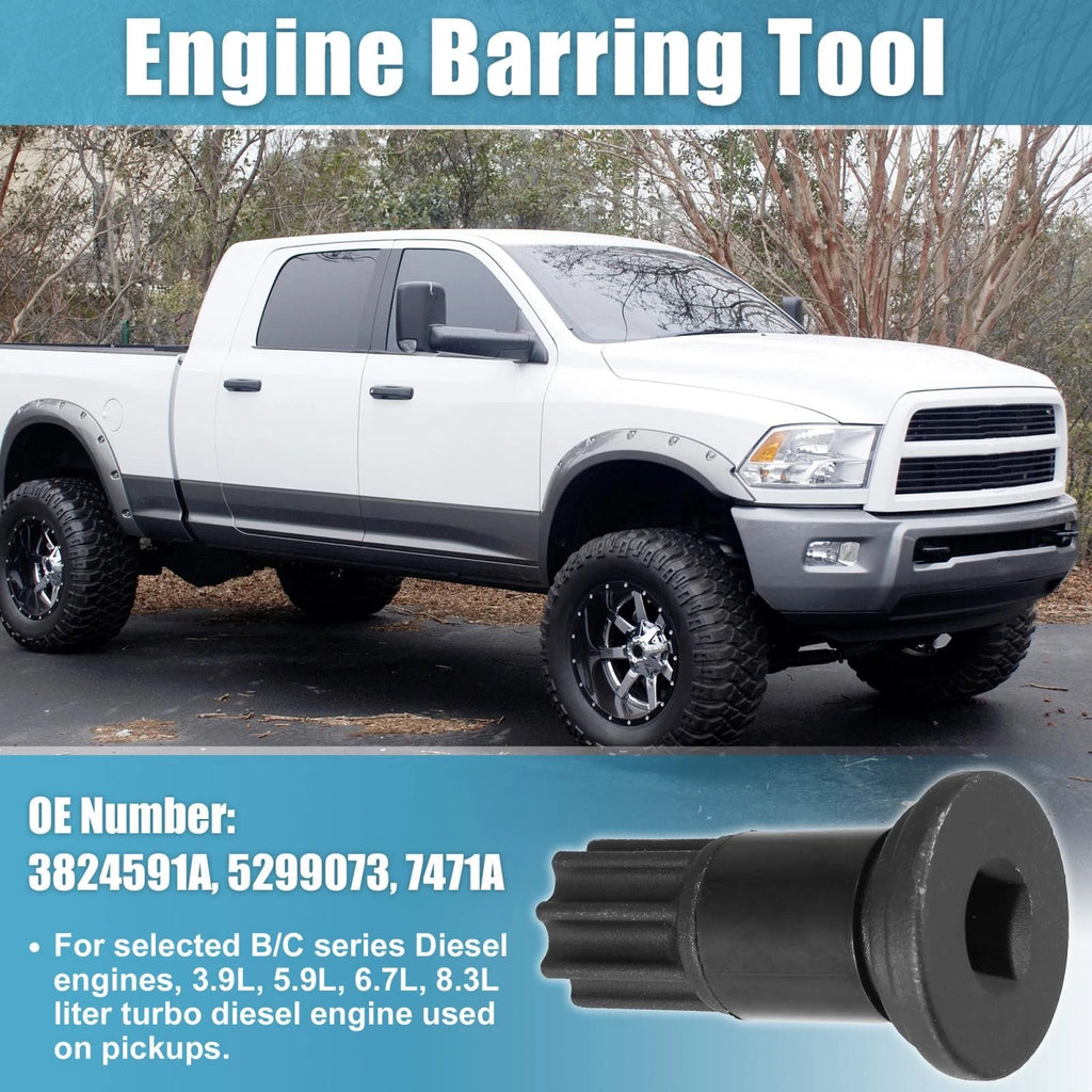 Engine Barring Rotating Tool for Dodge B Series Diesel Engines (1970–1993)