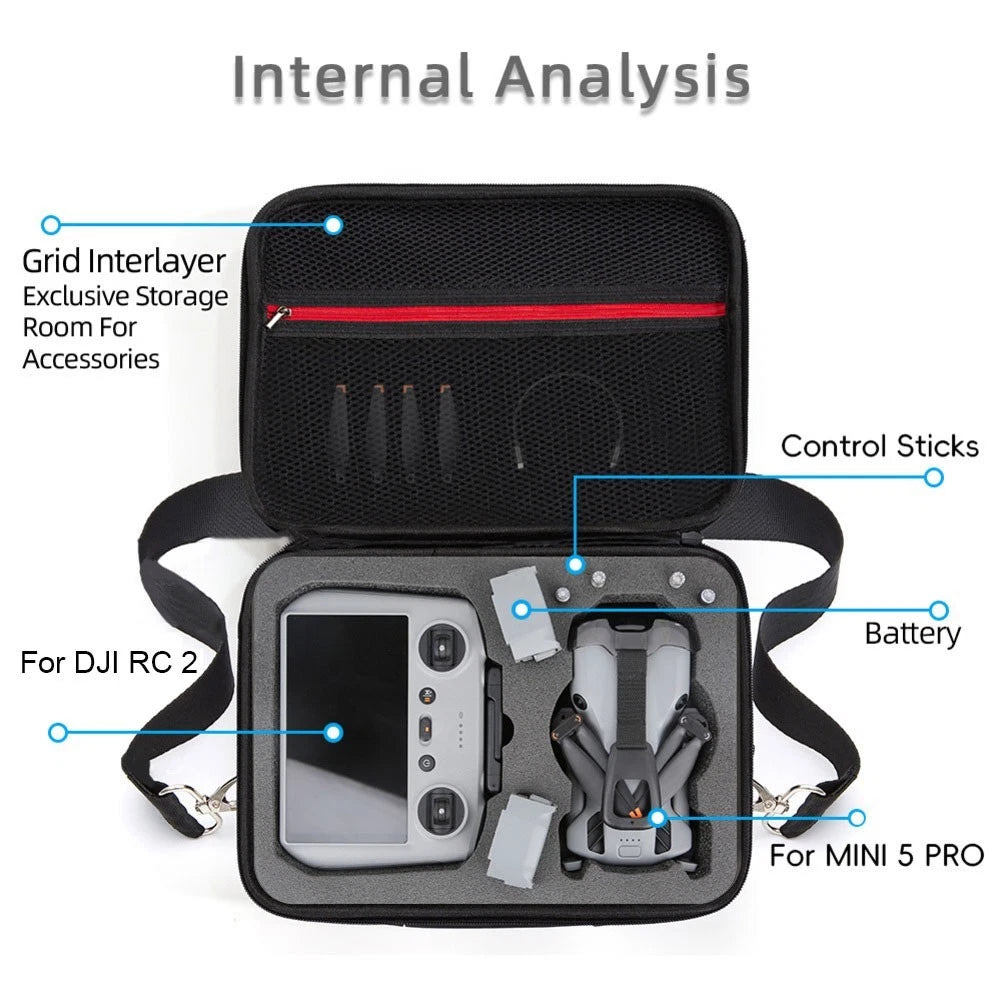 Waterproof PU Leather Bag for DJI Mini 5Pro