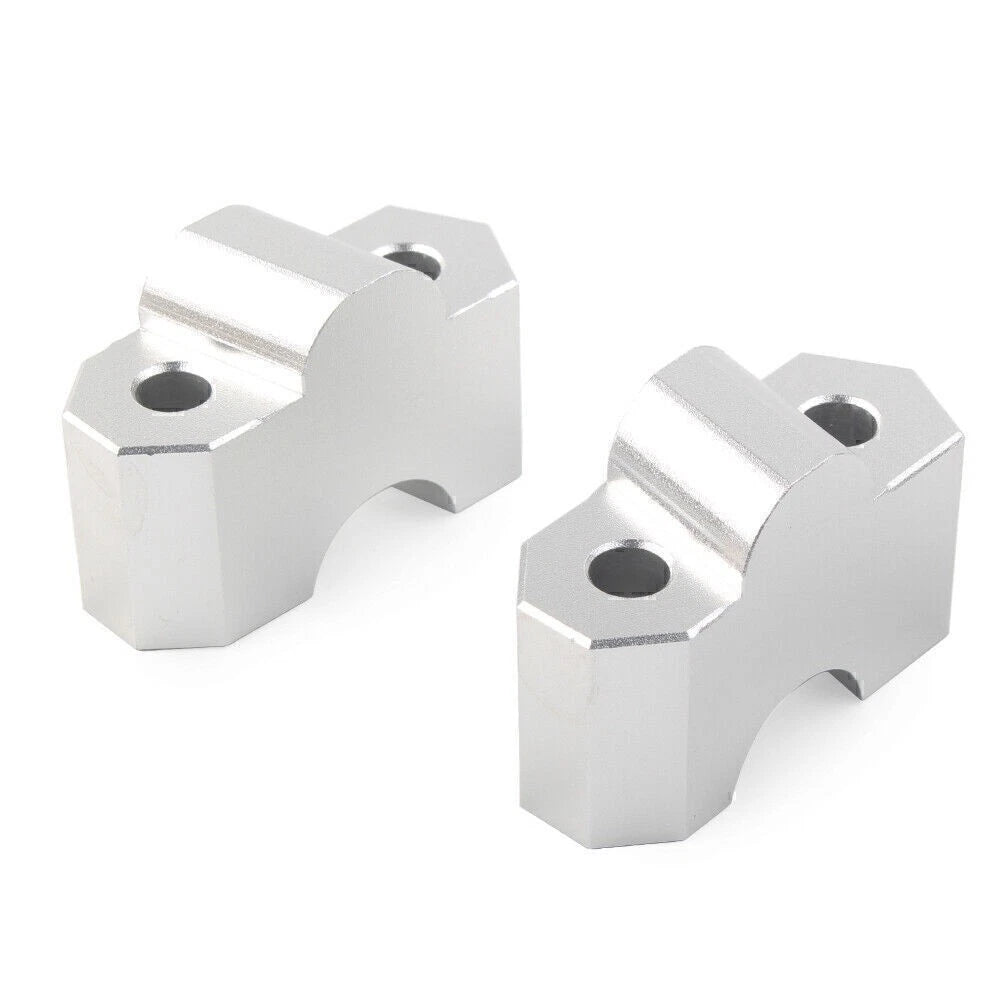 Handlebar Riser Clamp for Kawasaki Z750 (2004–2011) Z1000 (2003–2016) Silver