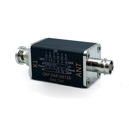 Portable SWR Power Meter with LED Lights for Signal Quality Assessment