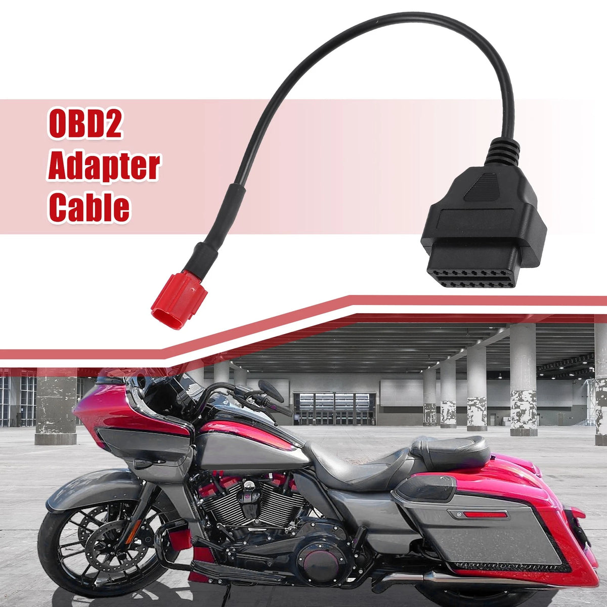 6 Pin to OBDII Cable Adapter for Yamaha Harley Davidson (Motorcycle)