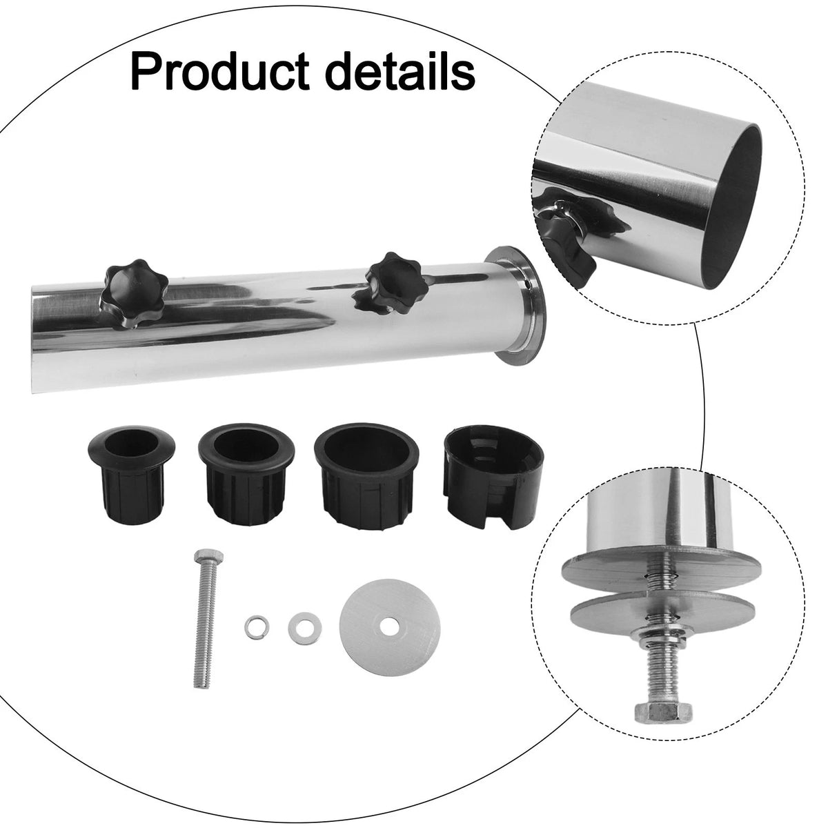 Heavy Duty Umbrella Stand for Outdoor Use (Adjustable PVC Sleeves)