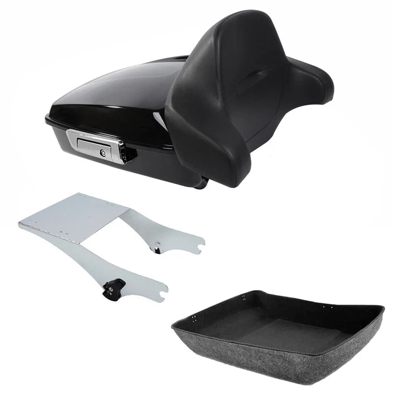 Chopped Trunk Backrest Mount Rack for Harley Electra Glide (1997–2008)