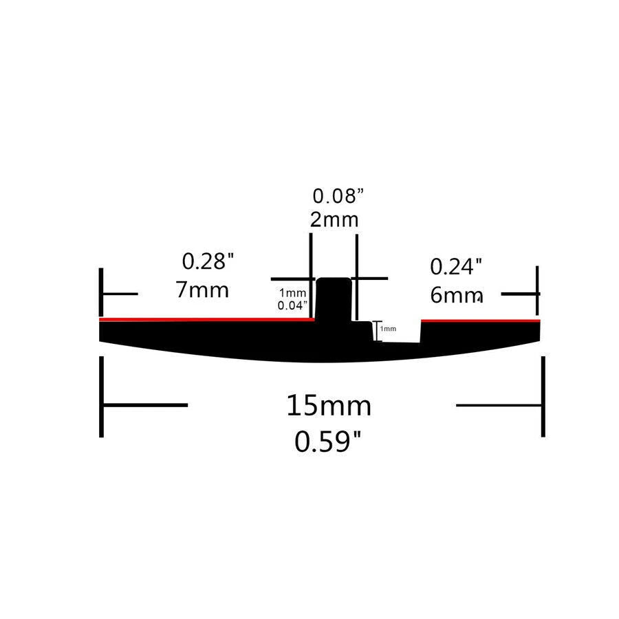 3M Rubber Roof Edge Windscreen Sunroof Gutter Seal for Universal Vehicles