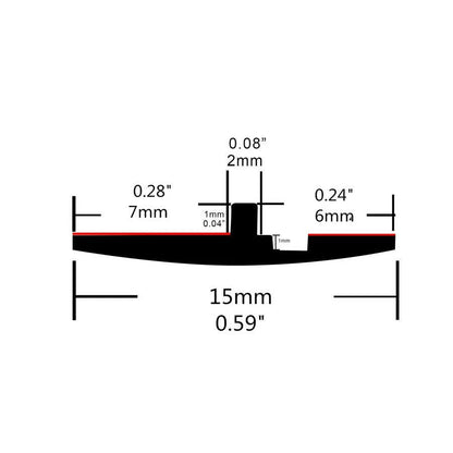 3M Rubber Roof Edge Windscreen Sunroof Gutter Seal for Universal Vehicles