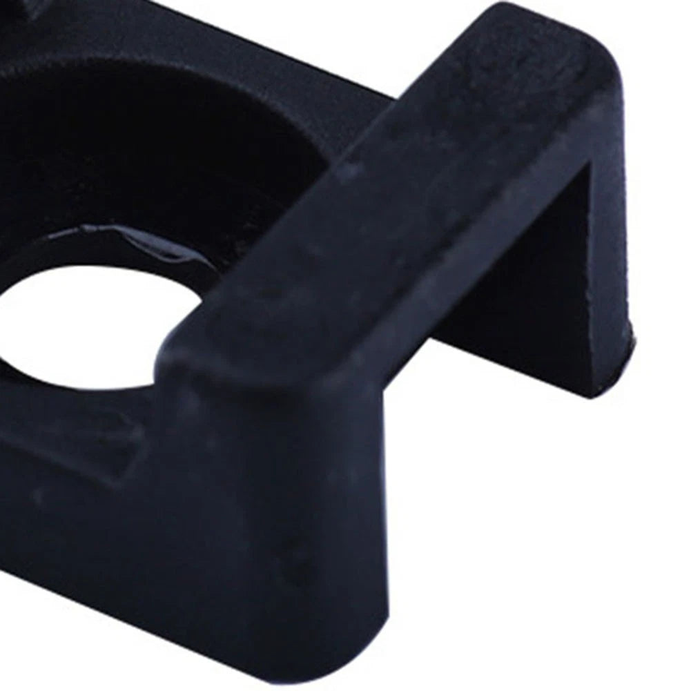 100pcs Saddle Shape Cable Tie Holder for Standard Nylon Cable Ties