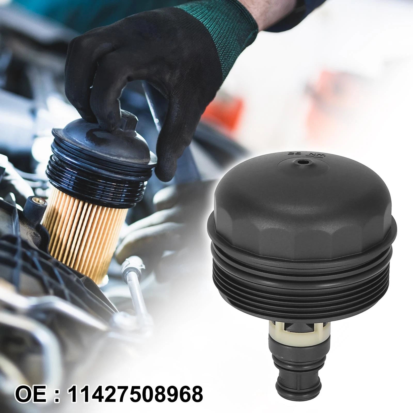 Oil Filter Cap Housing Assembly for BMW 3 Series E46 E60 E61 (2002–2012)