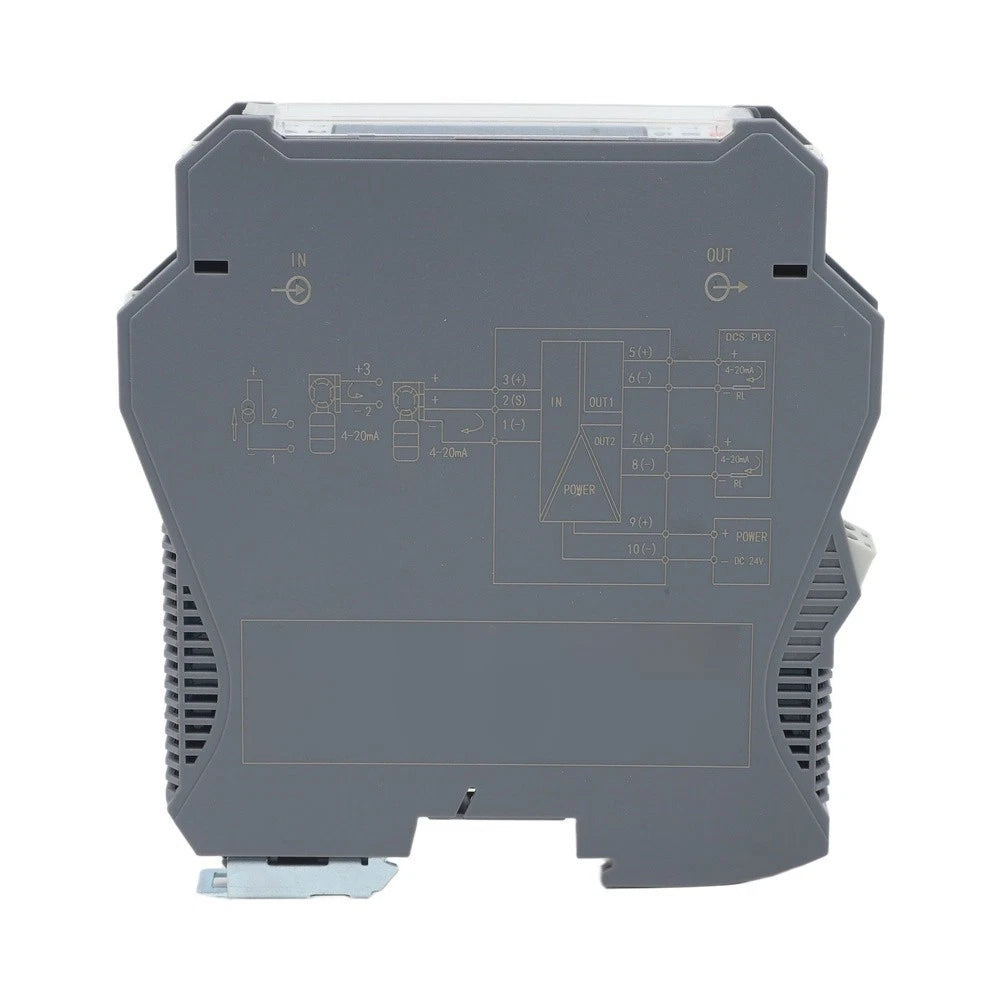 4-20mA to 0-10V Signal Isolator Converter DIN Rail Mount Industrial Transmitter