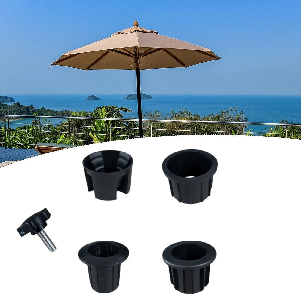 Sun Umbrella Base Bracket with Plastic Pipe Sleeves 32mm 38mm 48mm