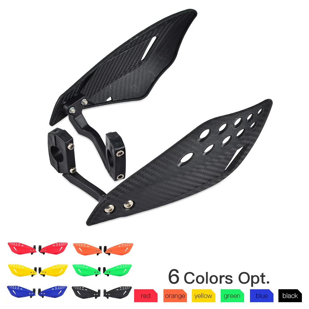 7/8" Universal Bar End Hand Guards for Motorcycle Dirt Bikes (Universal)