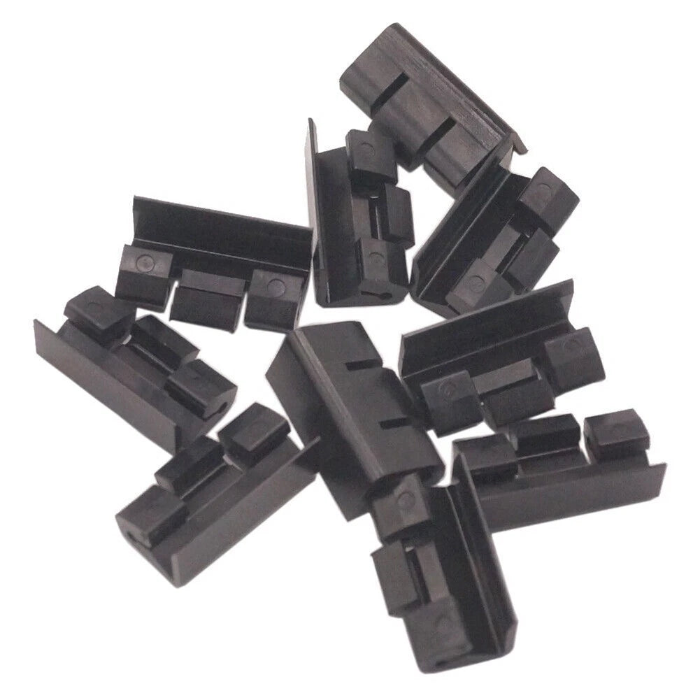 20 Black Clips for BMW Door Rain Strip Seal (2000–2023)