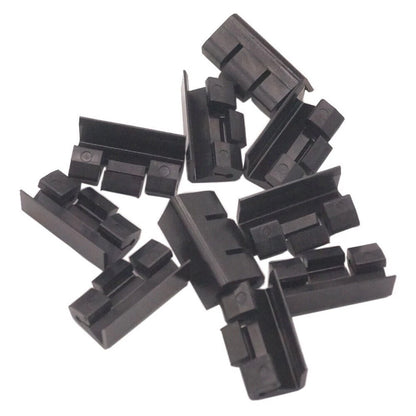 20 Black Clips for BMW Door Rain Strip Seal (2000–2023)