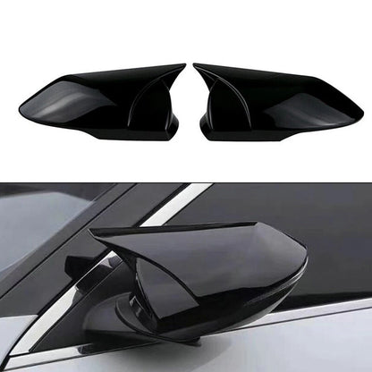 Set of 2 Rear View Trim Covers for - Glossy Black