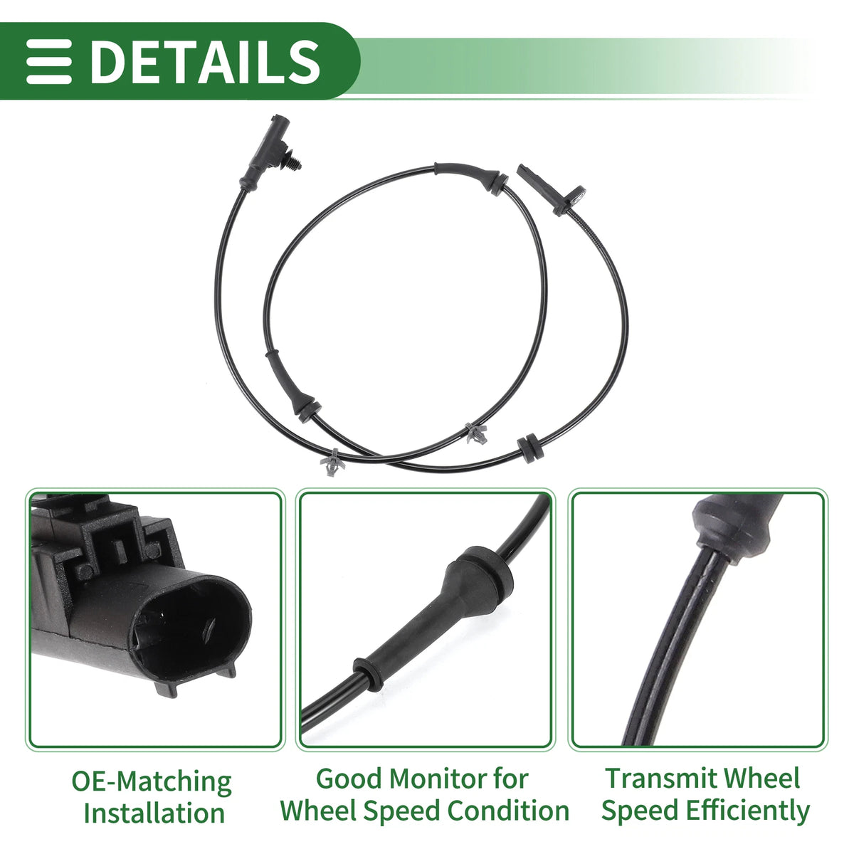 ABS Wheel Speed Sensor No. 47910ZR70A for Nissan Versa (2007–2012) Front